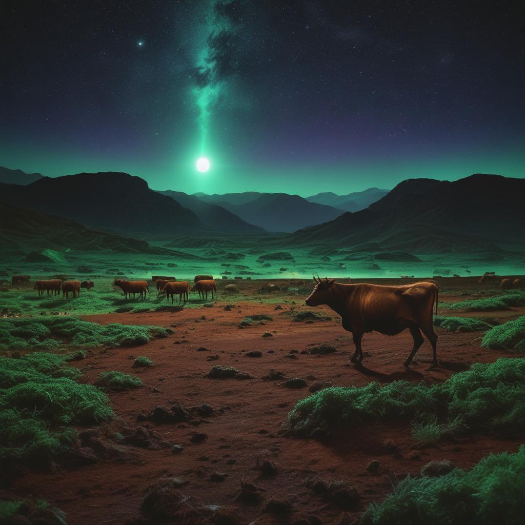 Earthling Innovations: Glowing Green Cows and Their Potential for Martian Agriculture